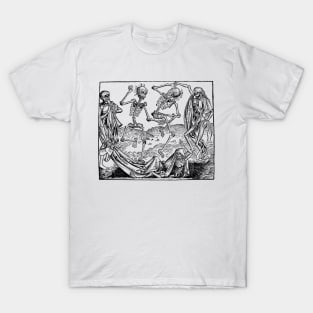 Dancing Skeletons from the Nuremberg Chronicle T-Shirt